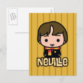 Neville Longbottom Cartoon Character Art Briefkaart (Voorkant / Achterkant)