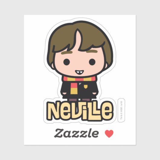 Neville Longbottom Cartoon Character Art Sticker (Vel)