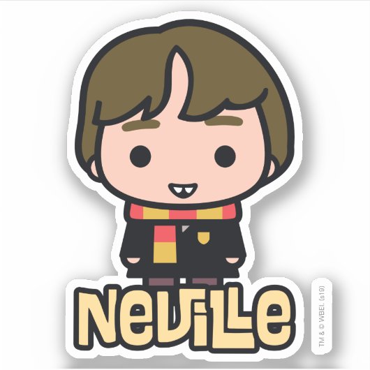 Neville Longbottom Cartoon Character Art Sticker (Voorkant)