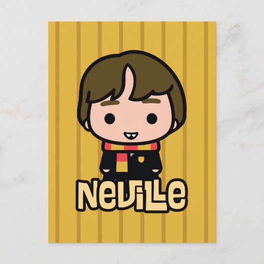 Neville Longbottom Cartoon Karakter Kunst Briefkaart (Voorkant)