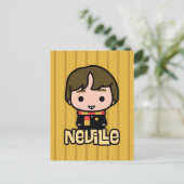 Neville Longbottom Cartoon Karakter Kunst Briefkaart (Staand voorkant)