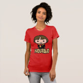 Neville Longbottom Cartoon Karakter Kunst T-shirt (Voorkant volledig)