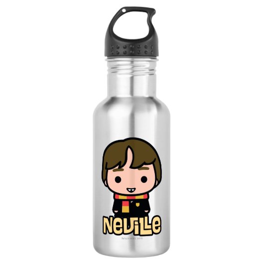 Neville Longbottom Cartoon Karakter Kunst Waterfles (Voorkant)