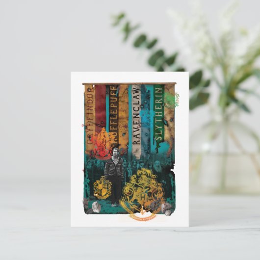 Neville Longbottom Collage 1 Briefkaart (Staand voorkant)