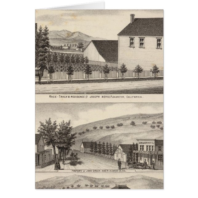 Nevis, groene woningen, boerderijen (Voorkant)