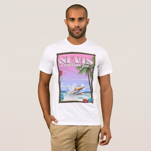 Nevis Holiday poster. T-shirt (Voorkant volledig)