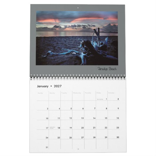 Nevis Island Caribische kalender (Jan 2027)