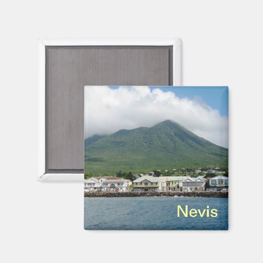 Nevis Island-magneet Magneet (Voorkant / Achterkant)