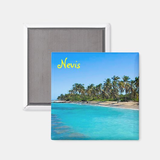 Nevis Island-magneet Magneet (Voorkant / Achterkant)