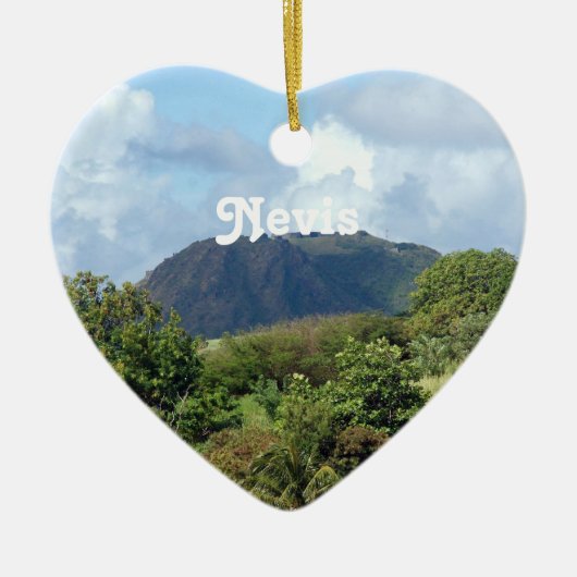 Nevis Landschap Keramisch Ornament (Voorkant)