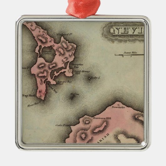 Nevis Metalen Ornament (Voorkant)