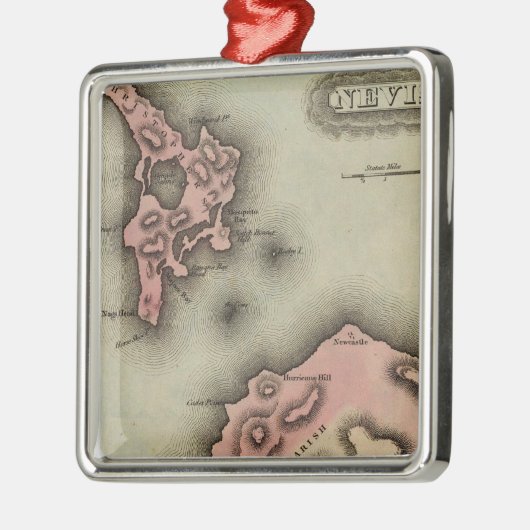 Nevis Metalen Ornament (Links)