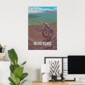 Nevis Range Mountainbike Reisposter Poster (Thuiskantoor)