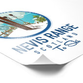 Nevis Range Schotland ski logo Foto Afdruk (Hoek)