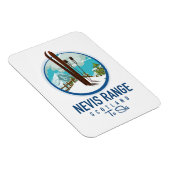 Nevis Range Schotland ski logo Magneet (Rechterzijde)