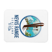 Nevis Range Schotland ski logo Magneet (Horizontaal)