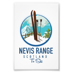 Nevis Range scotland Ski logo Foto Afdruk
