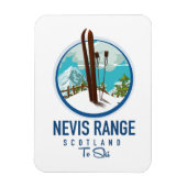 Nevis Range scotland Ski logo Magneet (Verticaal)
