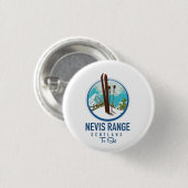Nevis Range scotland Ski logo Ronde Button 3,2 Cm (Voorkant /achterkant)