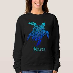 Nevis Tribale Schildpad Polynesische Tatoeage Stij Trui