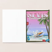 Nevis Vakantieposter. Kaart (Binnen)