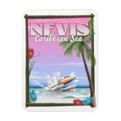 Nevis Vakantieposter. Magneet (Verticaal)