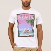 Nevis Vakantieposter. T-shirt (Voorkant)