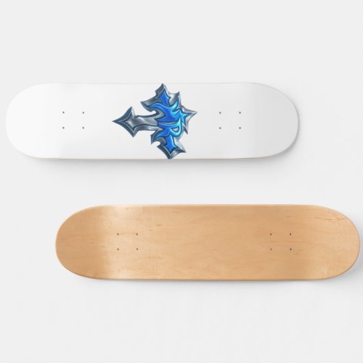 Nevoy Ryder White Board Persoonlijk Skateboard (Horizontaal)