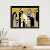 New Abstract Art Deco Poster (Keuken)