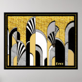 New Abstract Art Deco Poster (Voorkant)