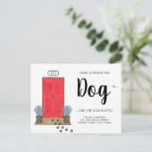 New Address Dog Moving  Announcement Postcard Aankondigingskaart (Staand voorkant)