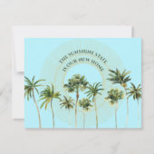 New Address Florida Palm Trees Moving Aankondiging (Voorkant)