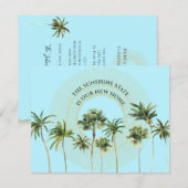 New Address Florida Palm Trees Moving Aankondiging (Voorkant / Achterkant)