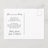 New Address Gold Foil Florida Map Moving Aankondigingskaart (Achterkant)