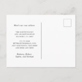 New Address Gold Metallic Birds Moving Aankondigingskaart (Achterkant)