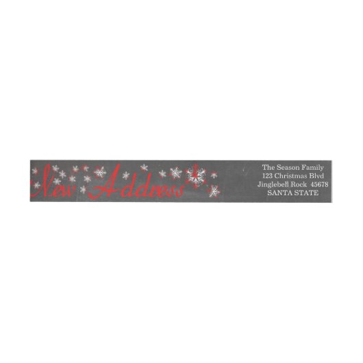 New Address Snowflake Christmas (Individueel)