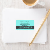 New Address Snowflake Christmas Etiket (Insitu)