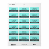 New Address Snowflake Christmas Etiket (Full Sheet)