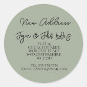 New Address Sticker Change of address sticker (Voorkant)