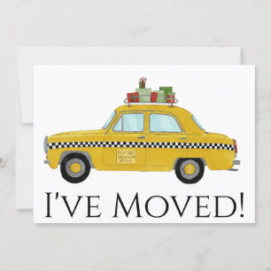 New Address Yellow Cab Taxi Christmas tree Kaart