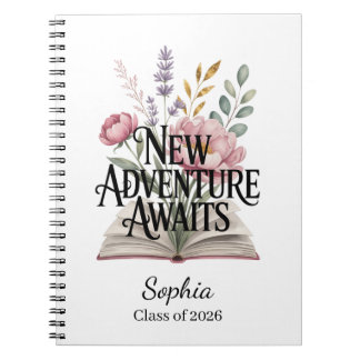 New Adventure Awaits Graduation Personalized Notitieboek