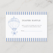 New adventures Baby Shower Diaper Raffle  Informatiekaartje (Voorkant)