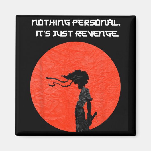 New Afro Samurai Manga Anime Cartoon Tee  Magneet (Voorkant)