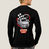 "New Age Alert – Racing Car Tee" Tri-Blend Shirt (Achterkant volledig)