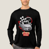 "New Age Alert – Racing Car Tee" Tri-Blend Shirt (Voorkant volledig)