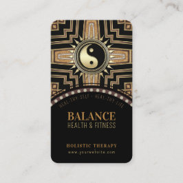 New age Art Deco Zwart Goud Visitekaartje