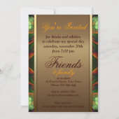 New age Balance Fractal Art Verjaardagsfeestje uit Kaart (Achterkant)