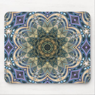 New age Bohemian Yoga Blauw Paarse Mandala Muismat