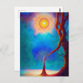 New age Boom des Levens Briefkaart (Voorkant / Achterkant)