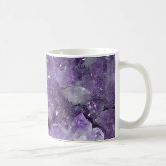 new age Crystal Healing Amethyst Crystals Koffiemok (Rechts)